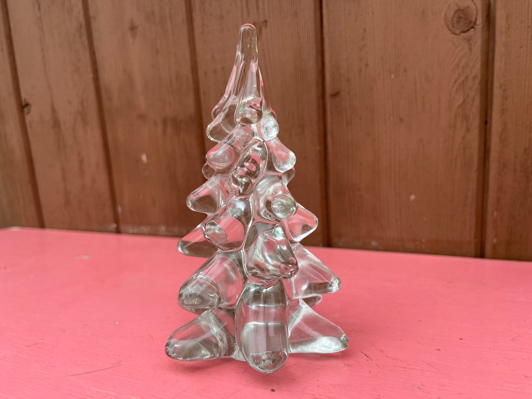 Christmas Tree Glass Art Glass Sculpture Art Glass Etsy
