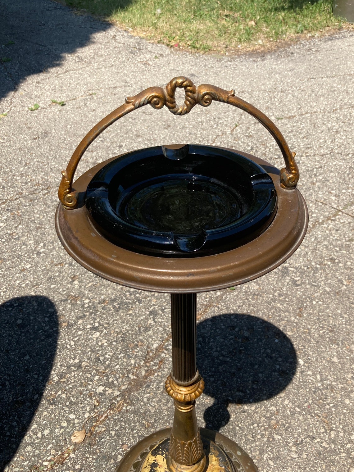 Floor Ashtray Stand Ash tray Vintage MCM Retro Art Deco Etsy