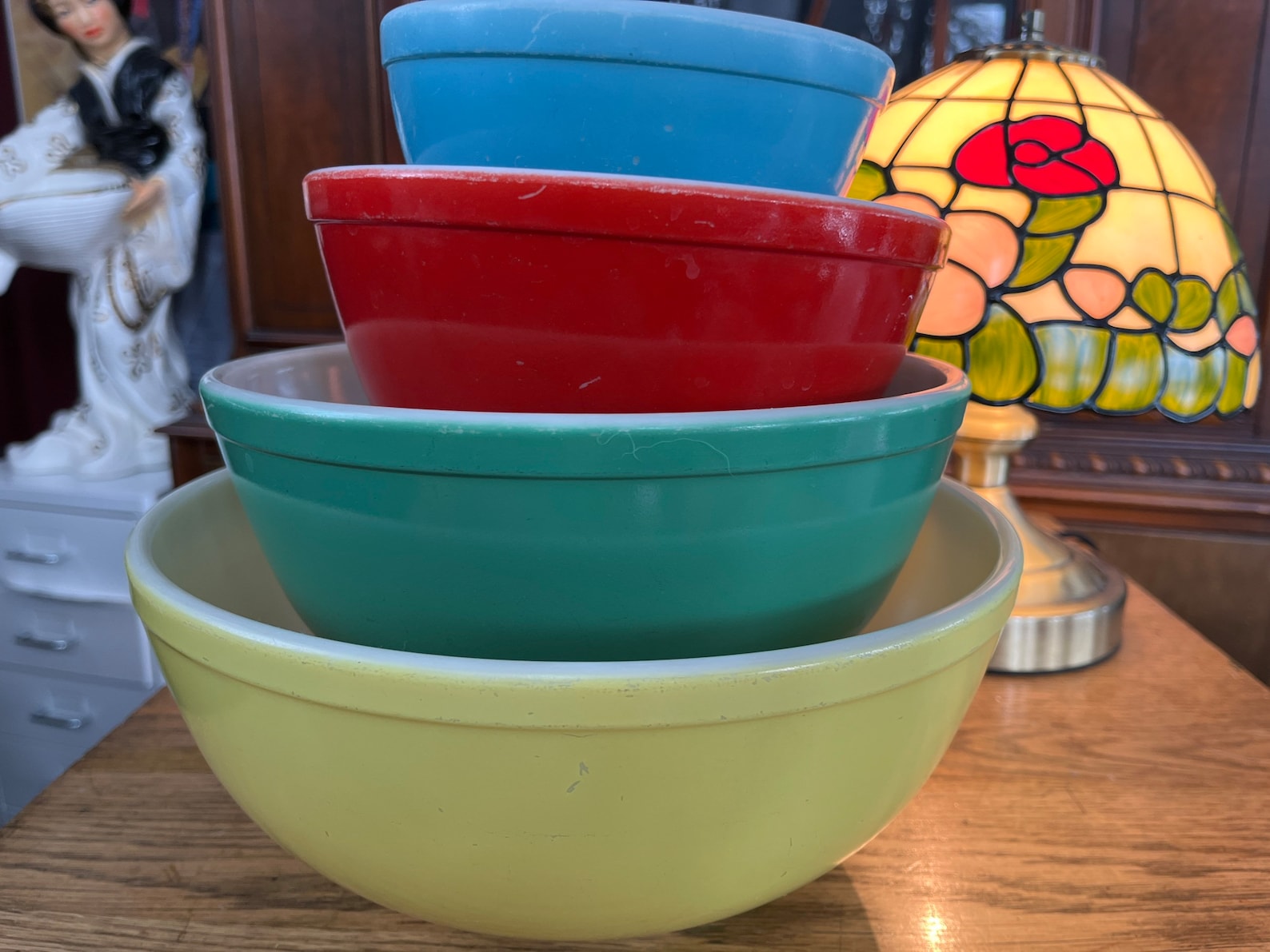 Pyrex Primary Colour Mixing Bowls Set Vintage Retro - Etsy