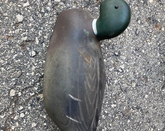 Vintage Plasti Duk Mallard Duck Decoy: Neumann Bennetts Hunting