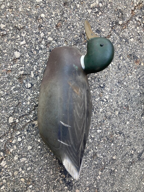 Vintage Plasti Duk Mallard Duck Decoy: Neumann Bennetts Hunting