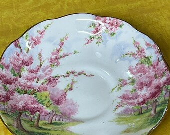 Royal Albert BLOSSOM TIME Bone China Tea Cup and Saucer - Made in