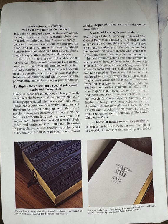 Franklin Library 500th Anniversary Edition of the Oxford Reference