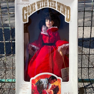 Scarlett O’Hara Toy Doll Gone with the Wind by World Doll  Limited Edition Collectible Doll Vintage Original Box