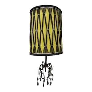 Swag Lamp Silk Lampshade Vintage Victorian Bell Shaped Tassels Lamp Shade Hanging Lamp