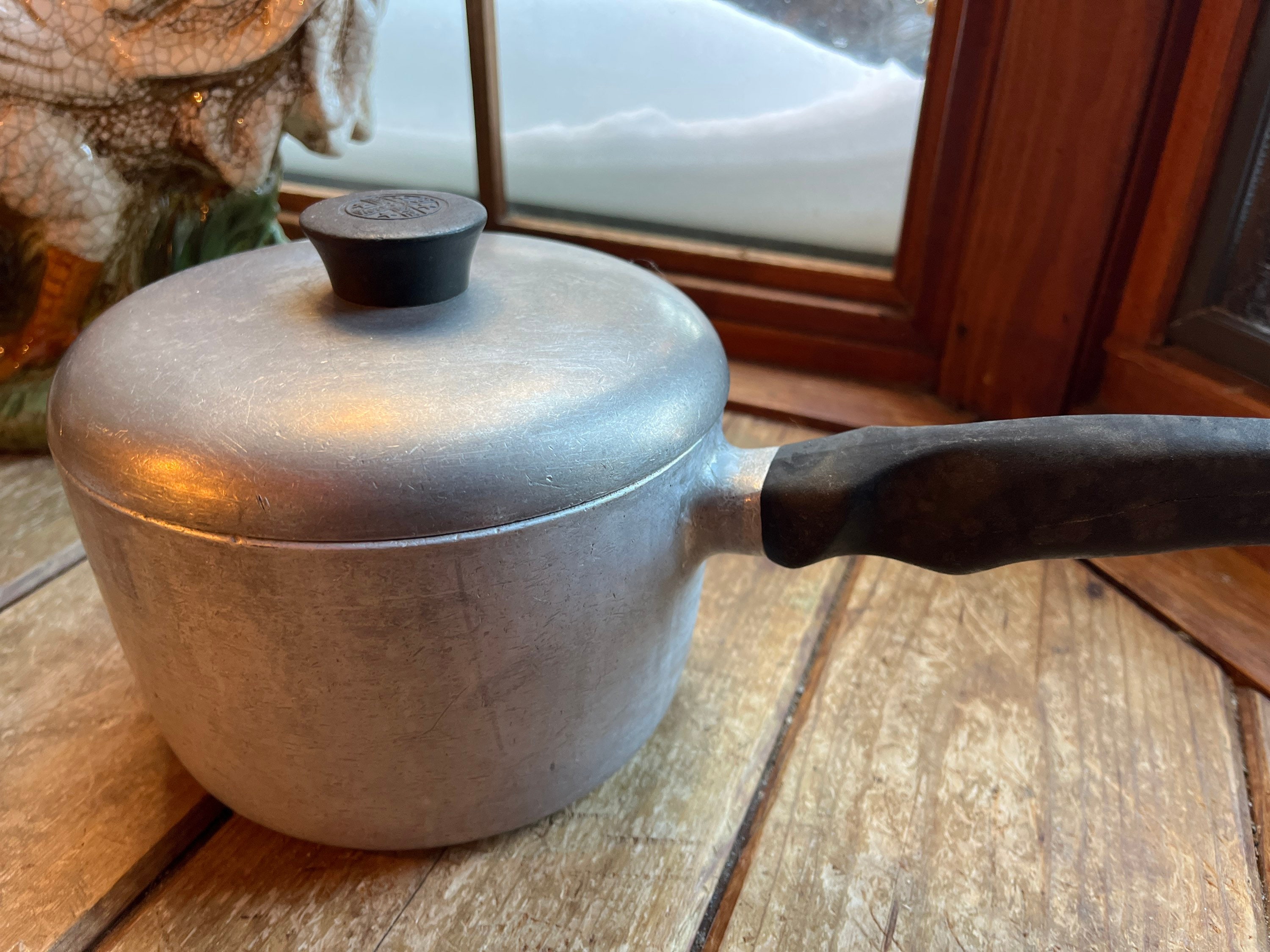 Stock Pot, Wear-ever, Aluminum, Cookware, Retro Kitchen, Lid