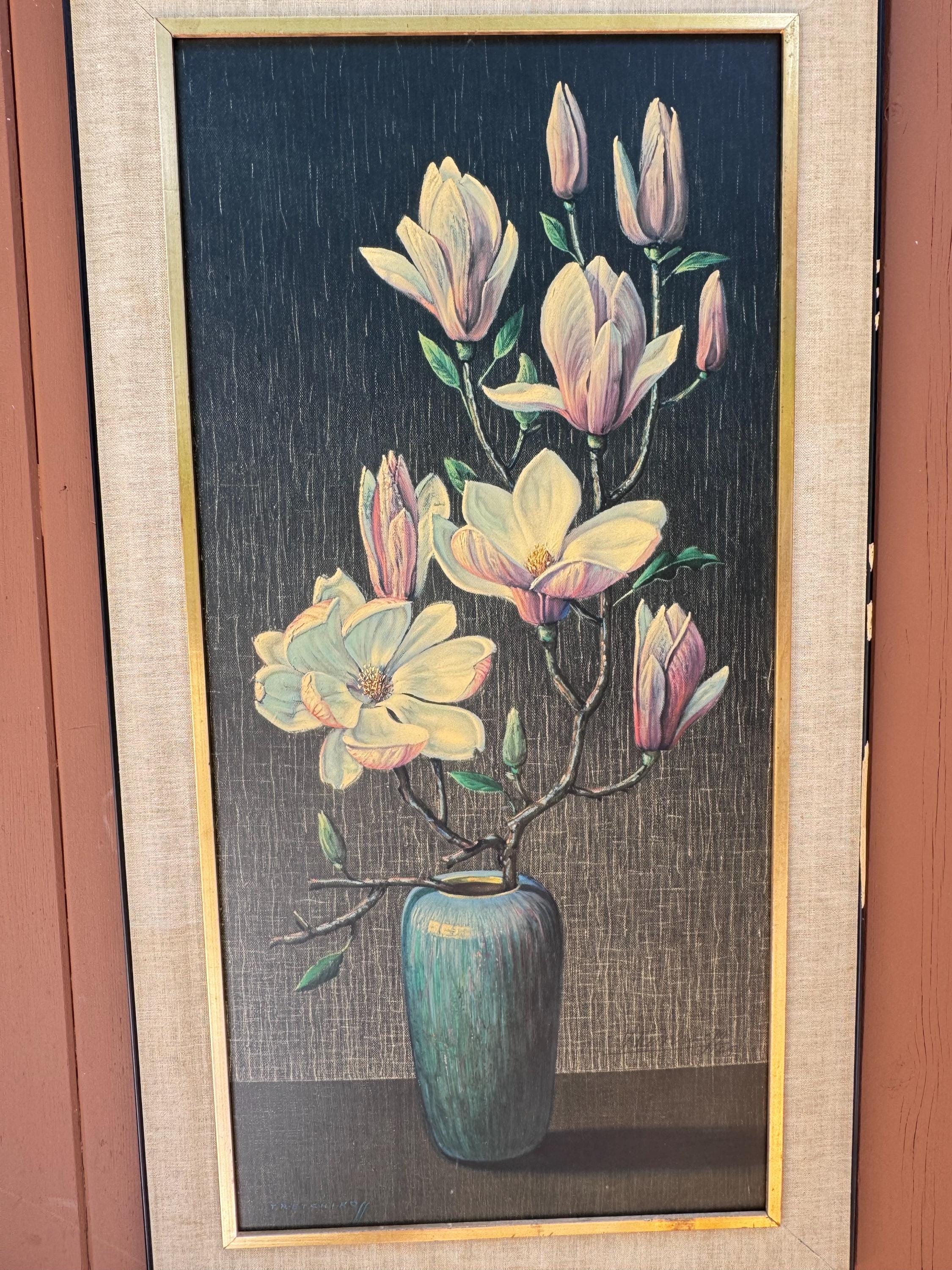 Vintage Tretchikoff Pink Magnolia Print - Signed & Framed - Etsy