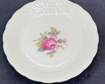 Spode, Copeland Cream Butter Pat "Jewel"   Vintage England Billingsley Rose England Antique