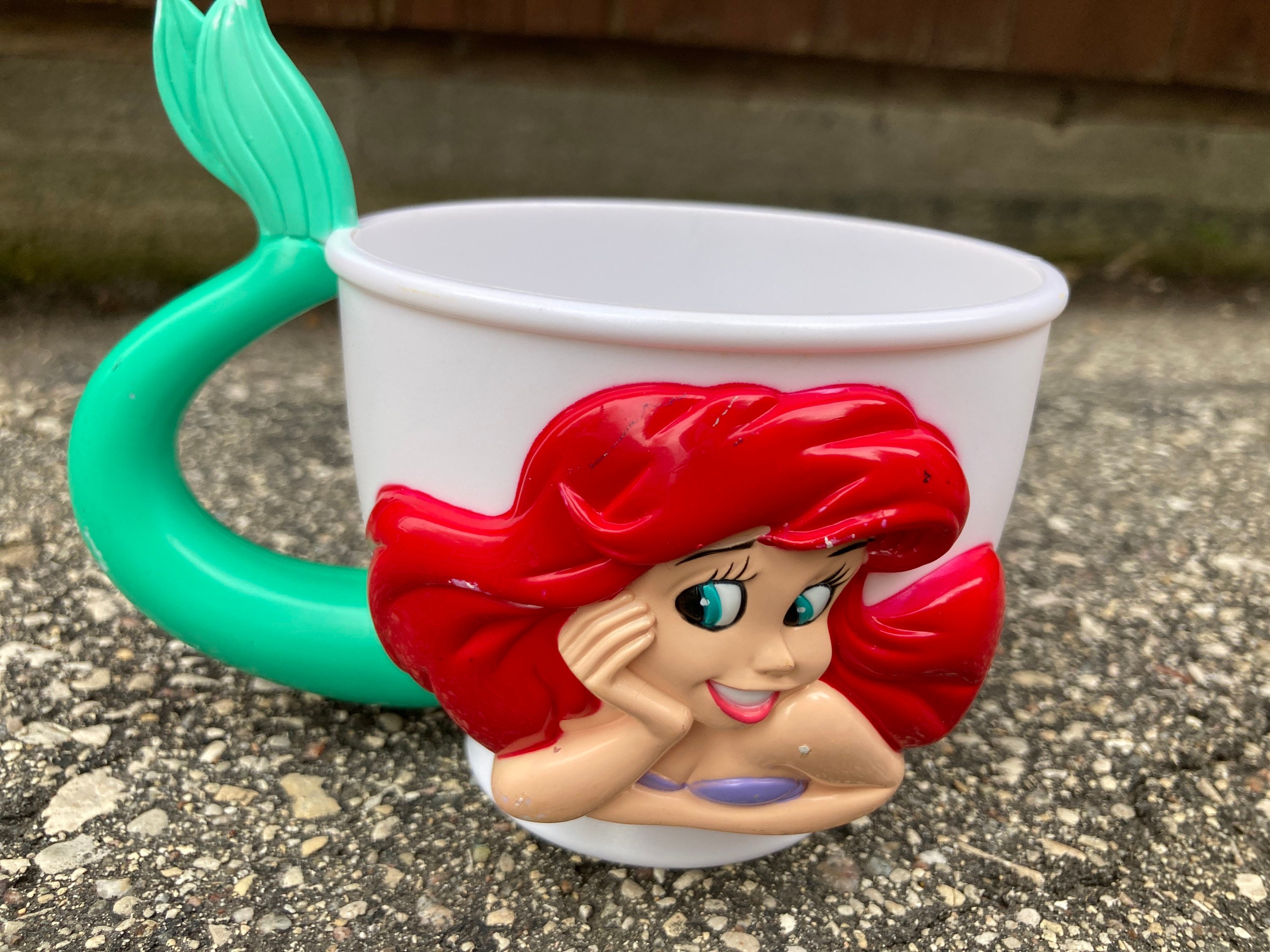 Mug Little Mermaid Ariel World on Ice Souvenir Cup Vintage Walt Disney Tail  Handle -  Denmark