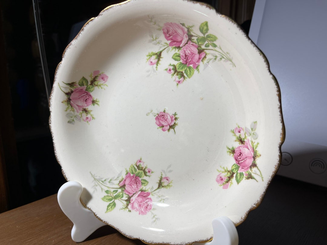 Canonsburg Moss Rose AMERICAN BEAUTY Round Soup Salad Bowl Tableware ...