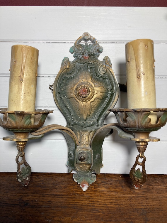 Antique electric wall sconces deals