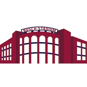 Minimalist Rendition - BUSCH STADIUM. 8 x 10 Print