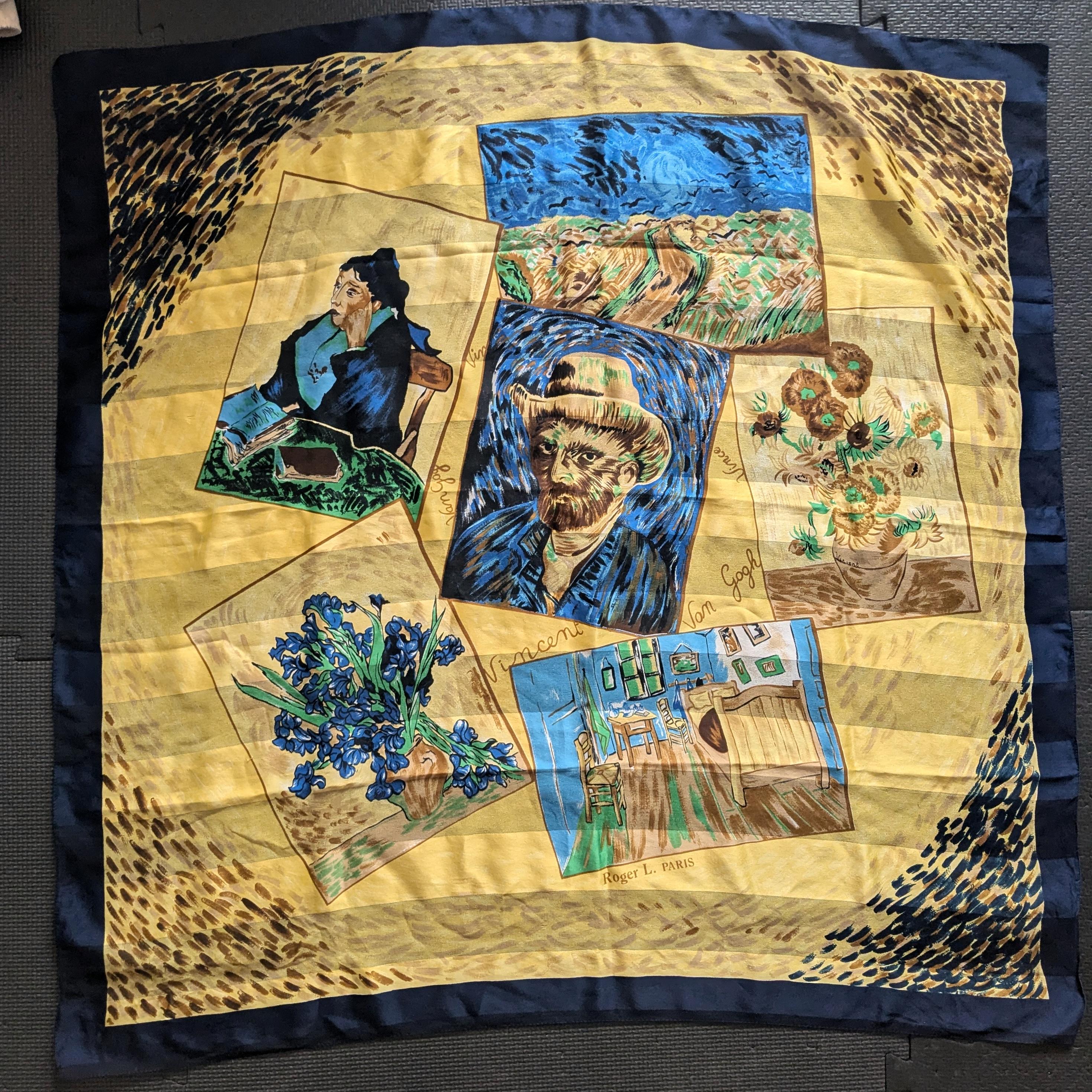 Cravate Homme ROGER L Paris 100% Soie - Fabrication Française, Multicolore, Très Bon état