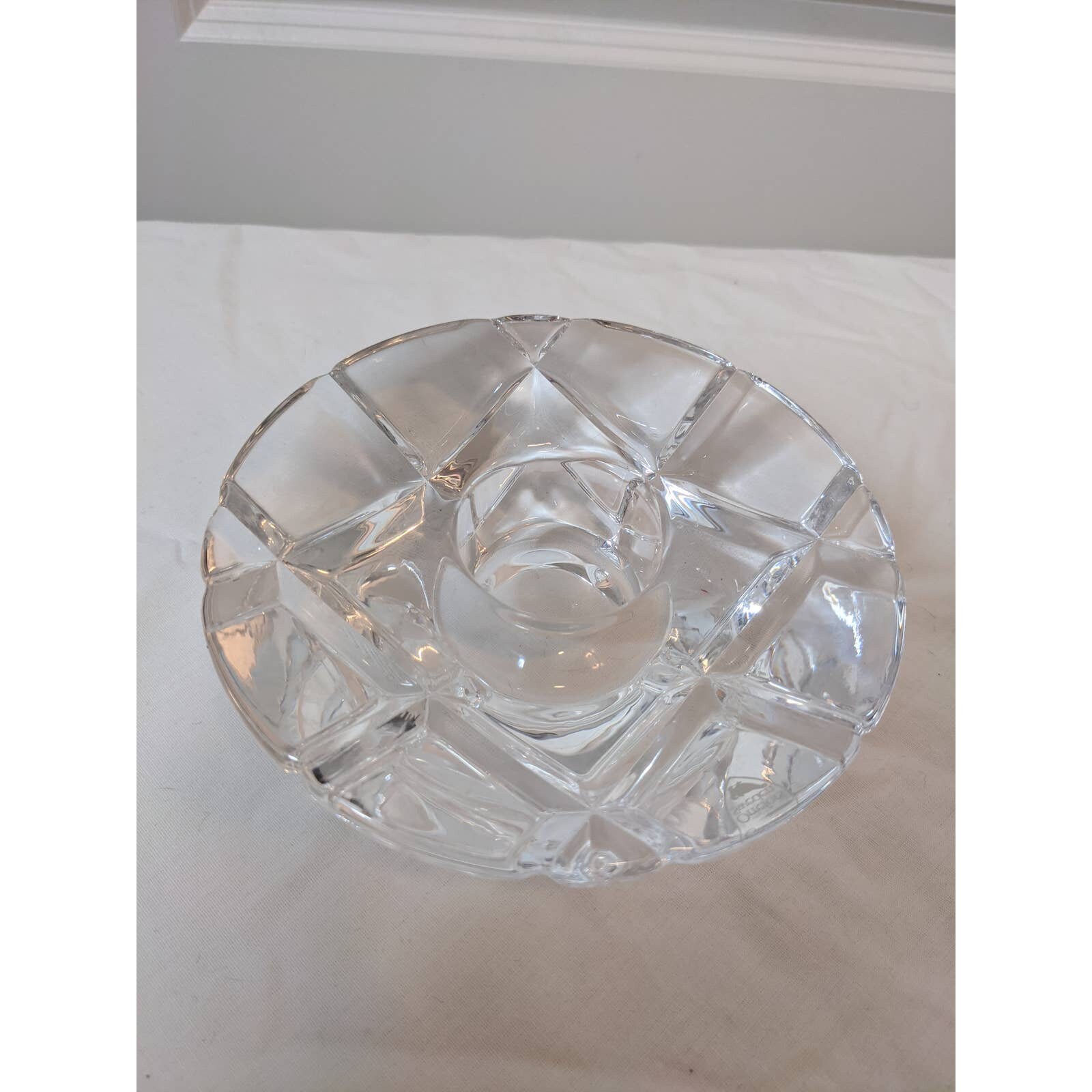 Vintage Orrefors Crystal Votive Candle Holder Heavy Glass Etsy