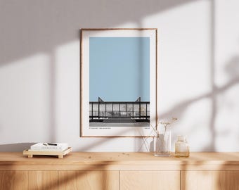 Crown Hall Mies van der Rohe Architektur Poster | IIT Chicago Modern Wall Art