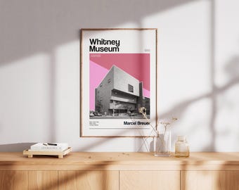 Marcel Breuer Bauhaus Architektur Poster: Minimalistischer Modernist Druck