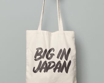 TomWaites Einkaufstasche: Big in Japan Lyrik, Bio-Baumwolltasche Eco Bag