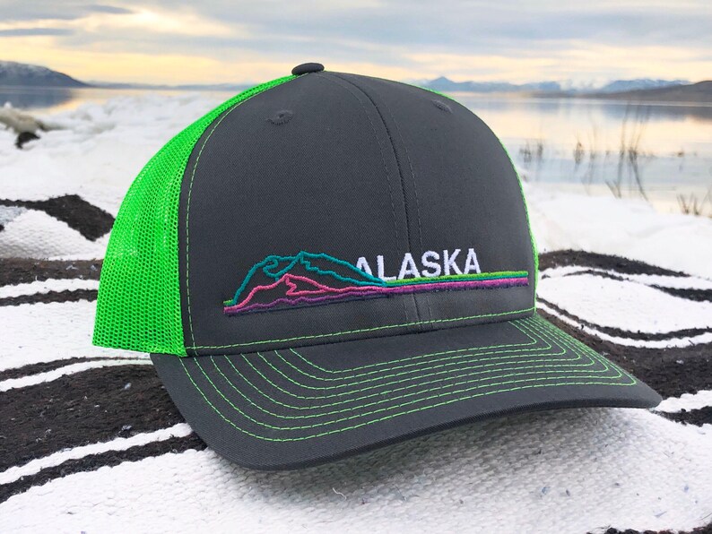 Retro Alaska Trucker Hat Etsy