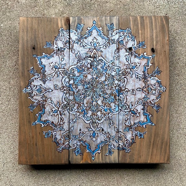 Snowflake Art, Snowflake Reclaimed Wood Decor