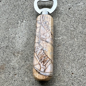 Hand-Painted Hightops Bottle Opener - Unique Art for Shoe Lovers