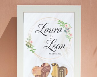 Personalized wedding gift money gift wedding