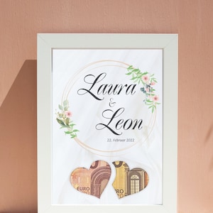 Personalized wedding gift money gift wedding