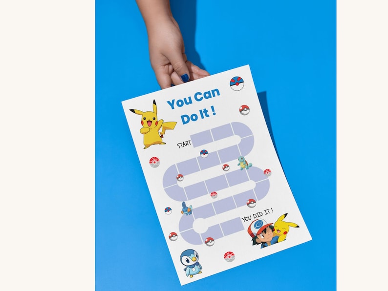 Pokemon Printable Reward Chart for Kids | Stay in Bed Behaviour Chore ...
