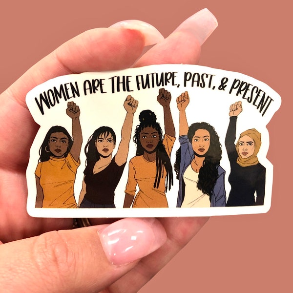 Empowered Women Sticker, Girl Power Sticker, Feminist Sticker, Water Bottle Sticker, Computer Sticker, Women Sticker, Gifts for her, Vinyl