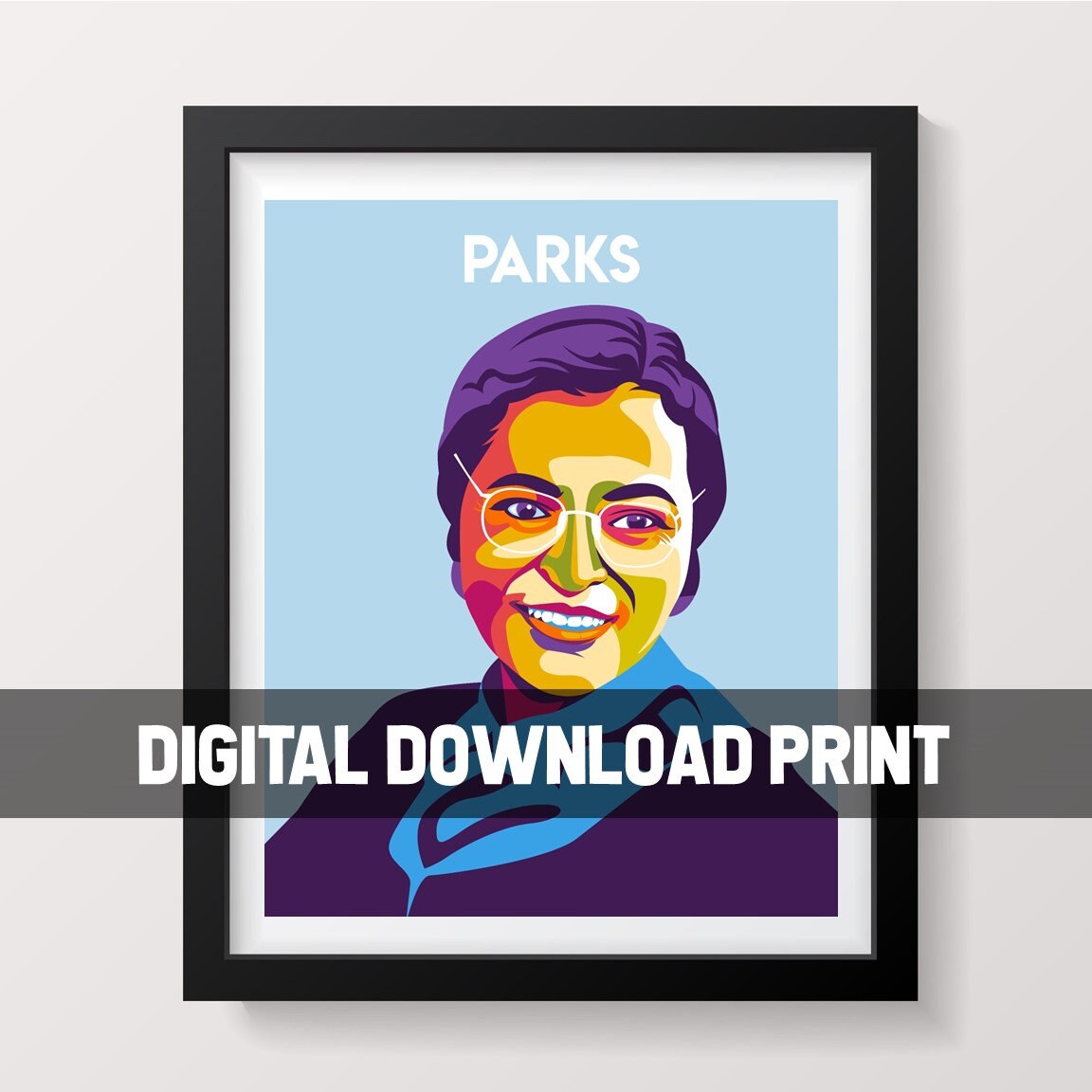 Rosa Parks Poster Famous Women Poster Wall Art Decor - Etsy