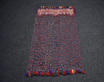 Turkish Tent Band, Tapestry Wall Hanging, Woven Long Kilim, Wall Art Décor, Door Decor, Boho Wall Hanging Wandkleed, Decor Natural Knotted