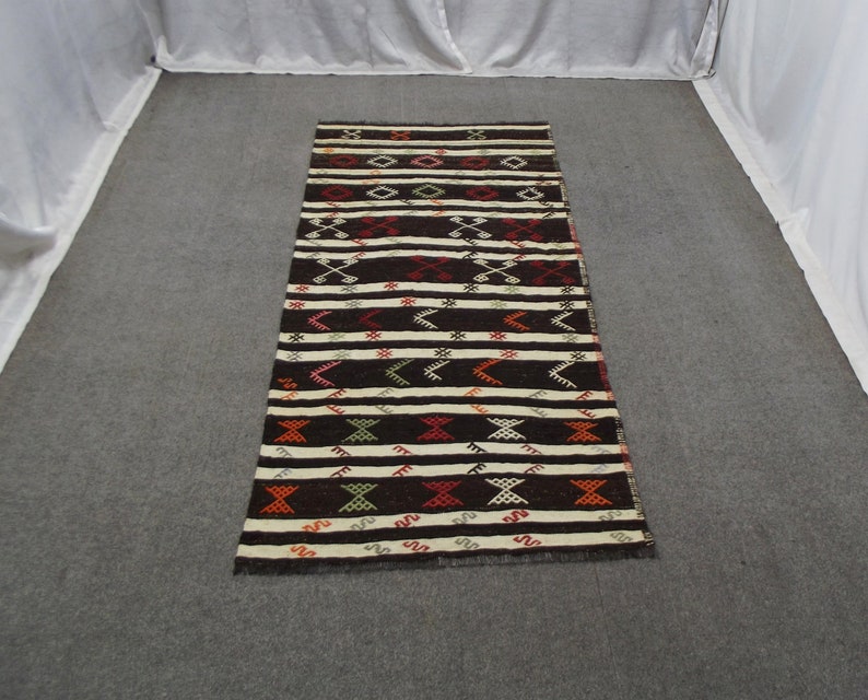 Vintage Schwarz Wei U00df L U00e4uferteppich Innenarchitektur