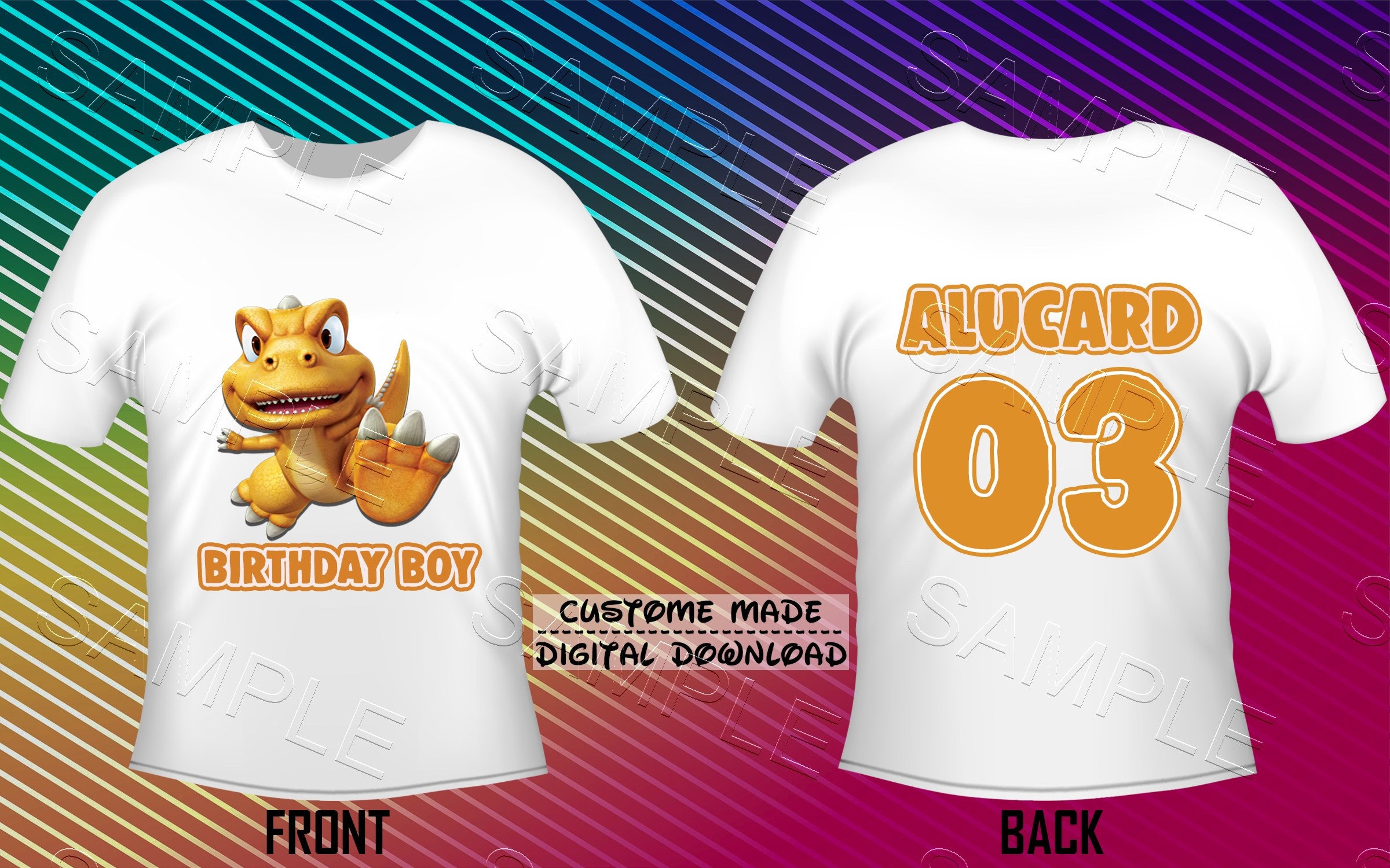 Dinosaures-Dino baby-Fer Sur T-Shirt Transfert Imprimé