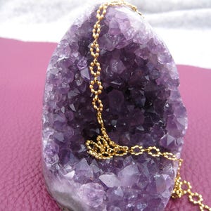 Stainless steel chain CIRCLE, gold-colored, silver-colored, choker chain, chain without pendant, long chain, gift for her