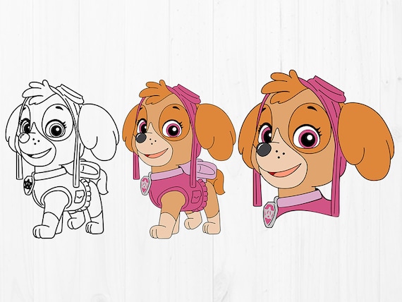 Paw Patrol SVG file, Skye Svg, Paw Patrol Skye cutfile, Skye ...