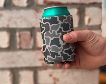 Duck Camo Can Cooler - Personalization Available