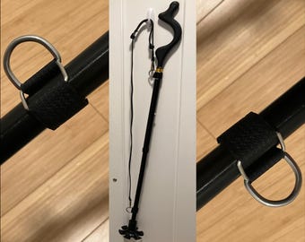 Cane/Crutch Shoulder Strap Connector Strip: Mobility Aid Accessory, Adjustable, Spoonie Gift