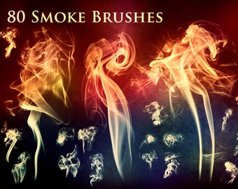 80 Smoke and Fire Brushes