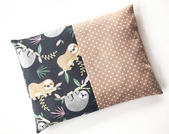 Cherry pit pillows, heat pads, dots, sloths