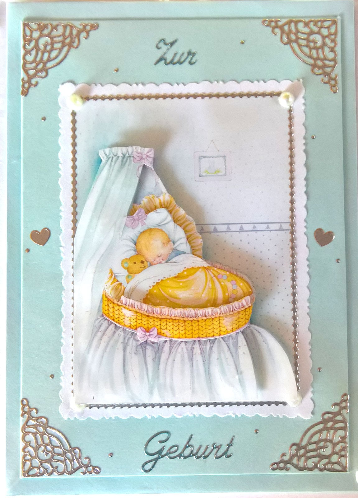 5 Cartes Félicitation Naissance 5 Cartes De Voeux Naissance | Motif
