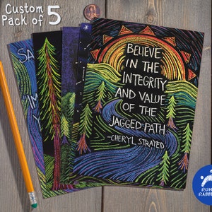 Nature Postcards with quotes from female authors, poets and adventurers!