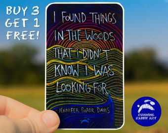 Appalachian Trail Adventure Sticker- Jennifer Pharr Davis Hiker, Runner, Author quote. Waterproof great on a water bottle, bumper, or laptop
