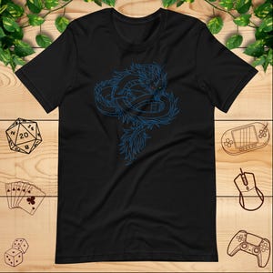 Blue Dragoon | Serpent | Mythical Shirt Unisex t-shirt