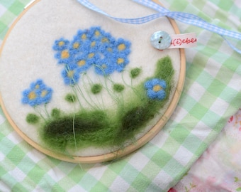 Felt picture *forget-me-not*