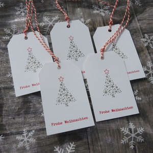 Christmas gift tag - ball tree