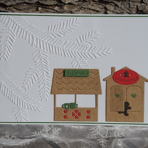 Christmas Card 11 - Christmas Market - Handmade