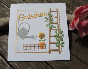 Gutscheinkarte - Garten