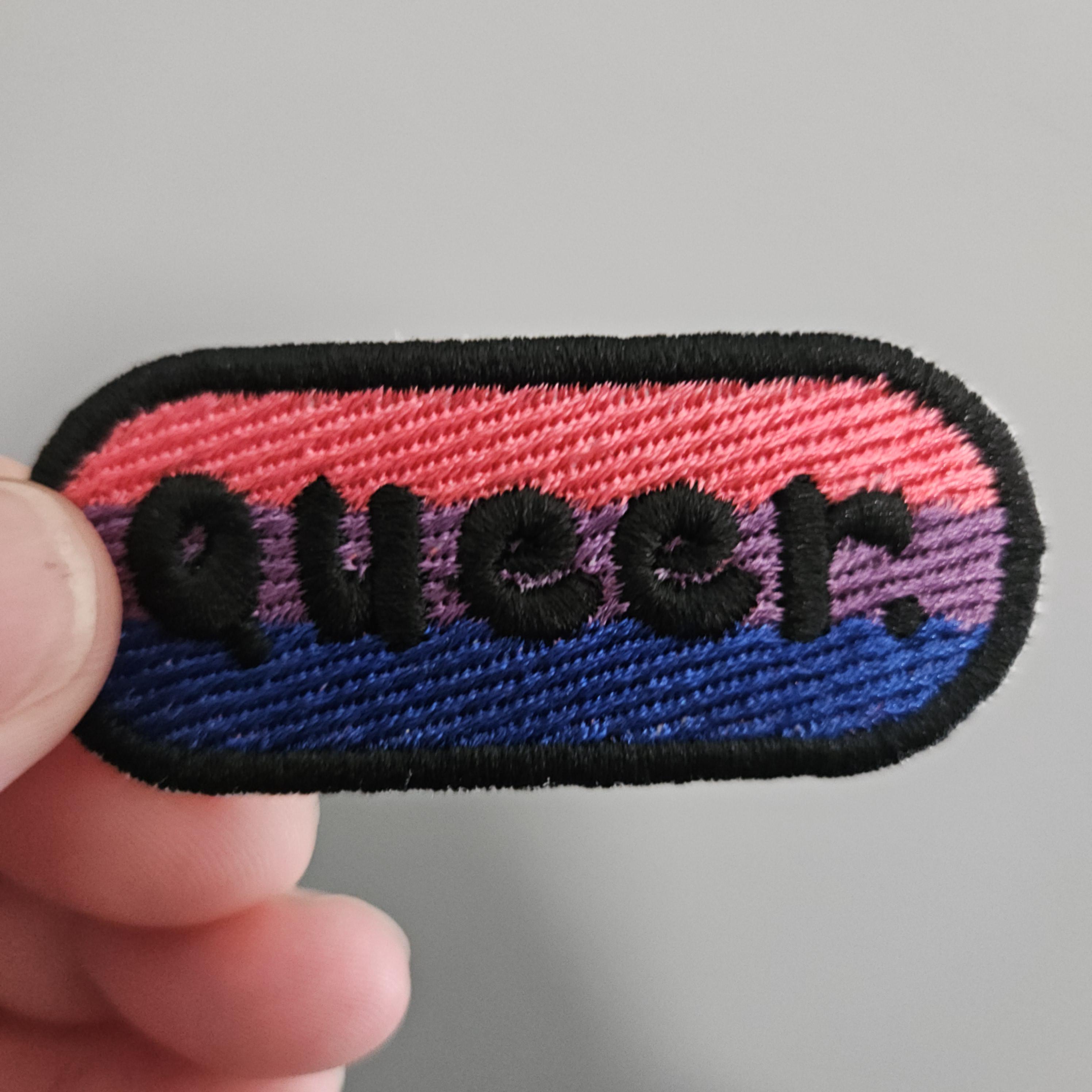 Trangender Flag Patch LGBT Pride Embroidered Iron On Applique