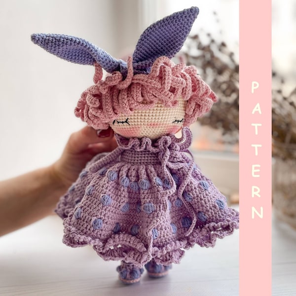 PDF Crochet PATTERN Amigurumi Doll Cute Bunny,  Crochet Stuffed Toy, Best Gift Idea
