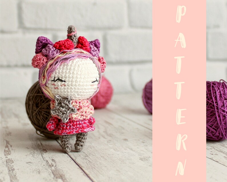 crochet unicorn doll