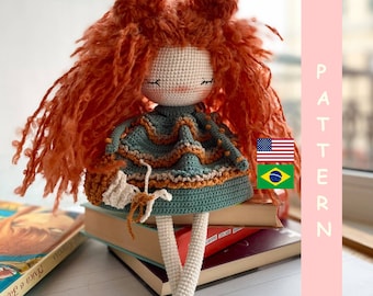 PDF Crochet PATTERN Amigurumi Doll Friendly Fox, Crochet Stuffed Toy, Best Gift Idea